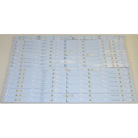 VIZIO EVTLBM490E0302-X-2(R)/EVTLBM490E0302-W-2(L) LED STRIPS - 16 STRI