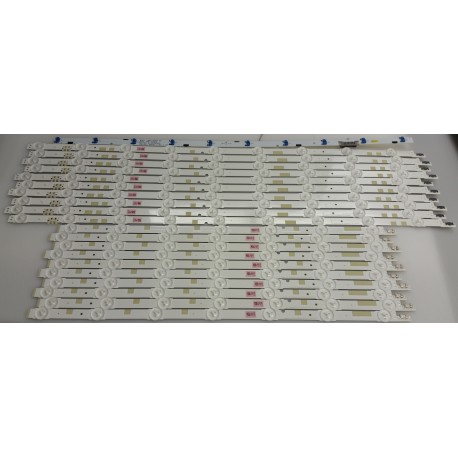 SAMSUNG BN96-38484A/BN96-38483A LED BACKLIGHT STRIPS (20) (NEW) FOR UN60JS8000, UN60JS7000