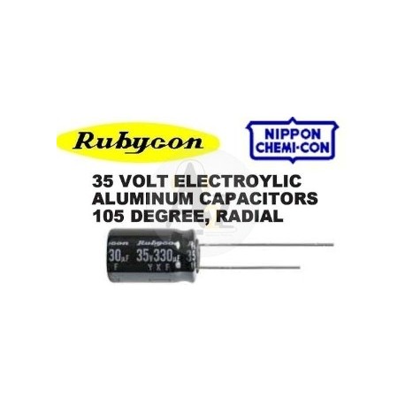 10 PCS 100uF, 35V Capacitor