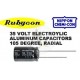 10 PCS 100uF, 35V Capacitor