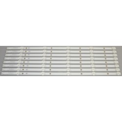 TOSHIBA SVK550AC1 LED BACKLIGHT STRIPS (8) FOR 55LF621C19, 55LF711C20, 55L711U18, 55LF711U20, 55LF621U19