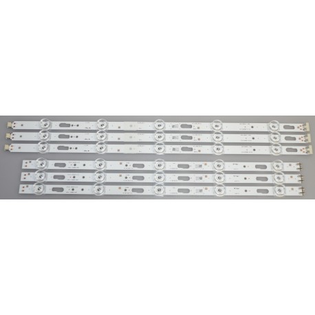 SAMSUNG BN96-50319A / BN96-50320A LED BACKLIGHT STRIPS (6) , UN43TU7000 , UN43TU8000F , UN43TU8200F , UN43CU7000 ,