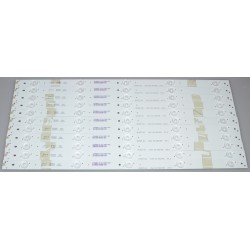 HISENSE HD500DF-B53 LED STRIPS (11) NEW ,50H4C, 50H5C ,50H5D ,50H5GB ,NS-50D421NA16 ,NS-50D550NA16 ,LC-50N4000U ,LC-50N5000U