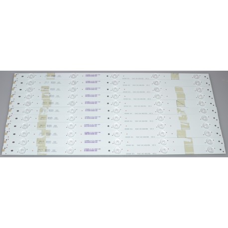 HISENSE HD500DF-B53 LED STRIPS (11) NEW ,50H4C, 50H5C ,50H5D ,50H5GB ,NS-50D421NA16 ,NS-50D550NA16 ,LC-50N4000U ,LC-50N5000U