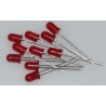 MV6753 LED RED DIFFUSED (LOT OF 10 PCS)