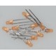 LN48YP LED AMBER DIFFUSED 3MM, 2.2V (LOT OF 10) NEW