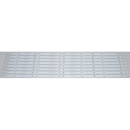 PHILIPS/TOSHIBA 4708-K55WDC-A4113N01 LED STRIPS (8) FOR K550WDC1, 55LF621U21, 55LF621C21, 55PUF6092