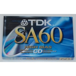 TDK SA60 Blank Audio Cassettes - NEW