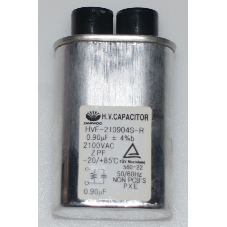 DAEWOO 0.90uF, 2100VAC Microwave Oven Capacitor MWC-299