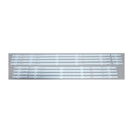 Sanyo UDULEDLXT005/UDULEDLXT006 LED Backlight Strips (8) , FW55D25F