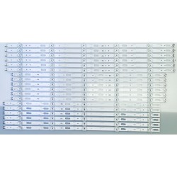 SAMSUNG BN96-50455A/BN96-50456A/BN96-50457A LED BACKLIGHT STRIPS (18) FOR UN82TU700D, UN82TU7000F, UN82TU6950F, UN82TU7050F
