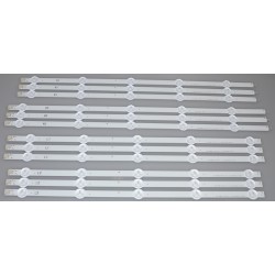 LG/TOSHIBA LC500DUE-SFR2 LED BACKLIGHT STRIPS (12)- NEW, 50LN5750, 50LN5400, 50LN5600, 50LN5100, 50L1350U, 50L3400U