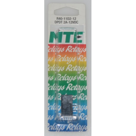 NTE R40-11D2-12 RELAY - NEW DPDT 2A-12VDC