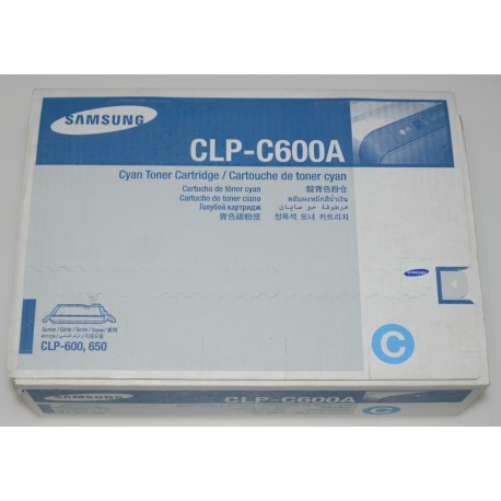 SAMSUNG CLP-C600A CYAN TONER CARTRIDGE CLP600A, CLP-600,650