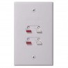 RCA Stereo Speaker Wall Plate-CAH300WH