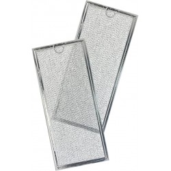 Microwave Grease Filter WB06X10596 Replacement For Many GE Microwaves, Samsung DE63-00196A 13-3/8 x 5-7/8 x 1/8 (2-Pack)