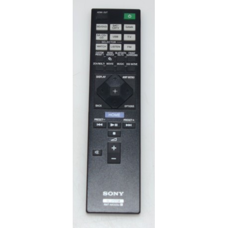 RMT-AA320U / 1-493-281-11 SONY REMOTE CONTROL RMTAA320U / 149328111 FOR STRDN1080, STRZA810ES