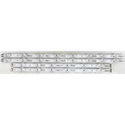 SAMSUNG BN96-58282A / BN96-58283A LED BACKLIGHT STRIPS (4) FOR UN43DU6900F, UN43DU7100F, UN43DU7200F
