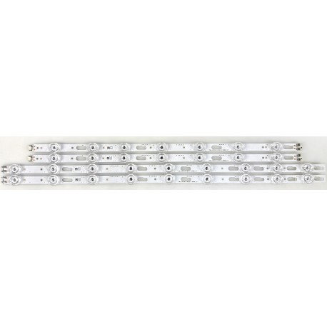 SAMSUNG BN96-58284A / BN96-58285A LED BACKLIGHT STRIPS (4) FOR UN50DU6900F, UN50DU7100F, UN50DU7200F