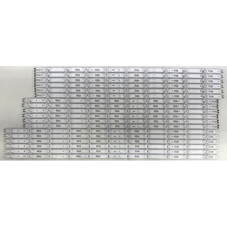 SAMSUNG BN96-58403A / BN96-58404A / BN96-58405A LED BACKLIGHT STRIPS (18) FOR UN98DU9000