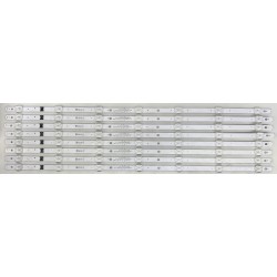 LG EAV65056001 LED BACKLIGHT STRIPS (8) FOR 65UT8000