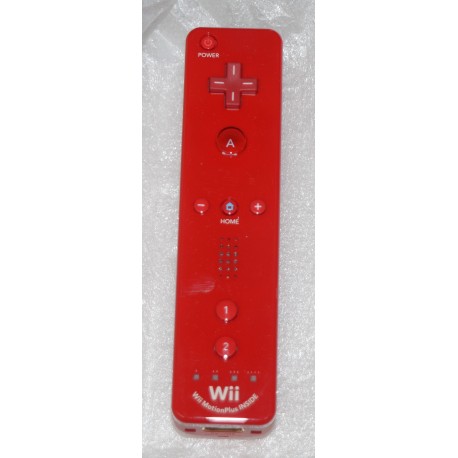 RVL-036 Red WII Nintendo Remote Control with Motion Plus LMC-RVL-WR/M-C0