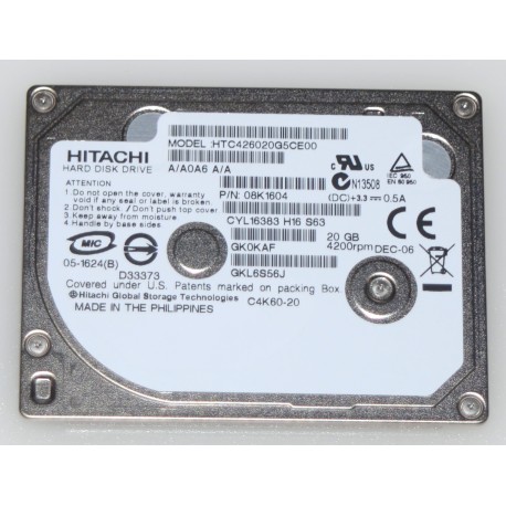HITACHI 08K1604 HARD DRIVE QAL0885-001