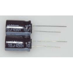 NICHICON 450V 10UF RADIAL CAPACITOR - NEW