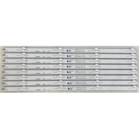 PHILIPS /LG K43WDC1 A2 LED BACKLIGHT STRIPS (8)- NEW 40PUF6052/T3, 43PFF5012