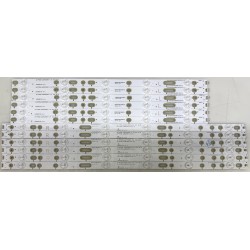 PHILIPS GJD500611001-X3-L / GJD500611001-X3-R LED BACKLIGHT STRIPS (12)- NEW FOR 50PFF5661/T3, 500TT67 V2