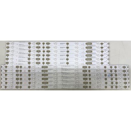 PHILIPS GJD500611001-X3-L / GJD500611001-X3-R LED BACKLIGHT STRIPS (12)- NEW FOR 50PFF5661/T3, 500TT67 V2