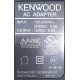 KENWOOD W08-1205-15 AC ADAPTER W08-1205