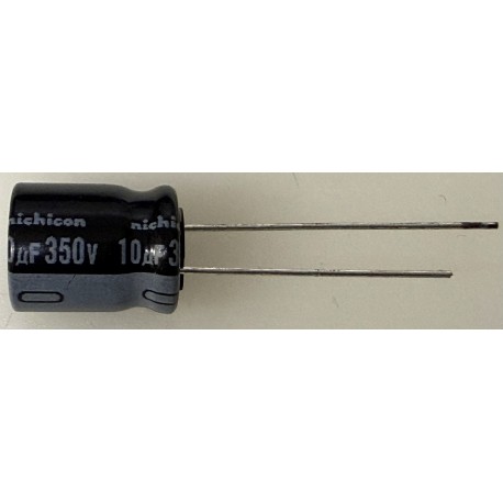 10uF, 350V RADIAL CAP.