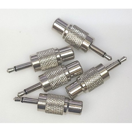 PL-865 1/8" TO RCA JACK ADAPTOR PL865 (PACK OF 5)