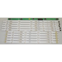 SAMSUNG BN96-39655A/BN96-39656A LED STRIPS - 10 STRIPS & 1 INTERFACE BOARD