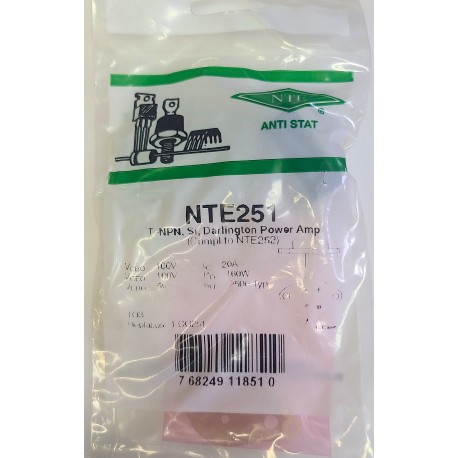 NTE251 TRANSISTOR 768249118510