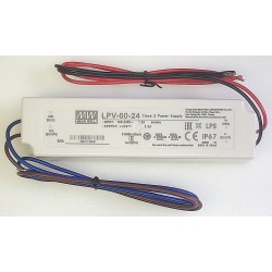 MEAN WELL LPV-60-24 POWER SUPPLY LPV6024 (+24V, 2.5A) NEW