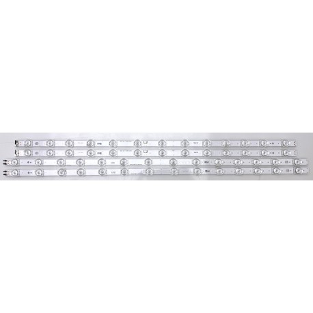 SAMSUNG BN96-62585A / BN96-62586A LED BACKLIGHT STRIPS (4) FOR QN65Q6FAAF, QN65Q6FDAF