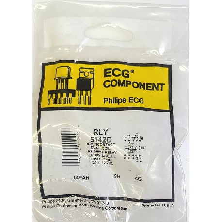 ECG RLY5142D RELAY 12VDC - NEW