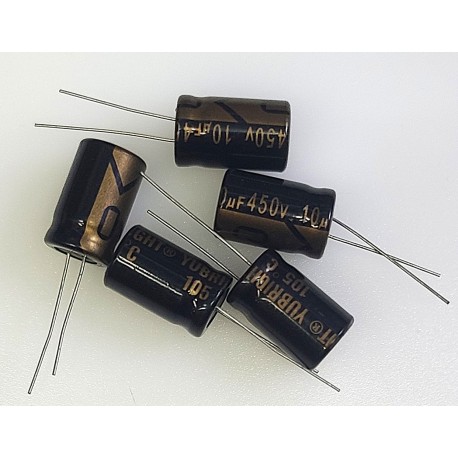 YOUBRIGHT 450V 10UF CAPACITOR 10UF 450V (5 PCS)
