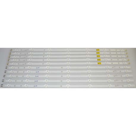 SAMSUNG BN96-28773A/BN96-28772A LED BACKLIGHT STRIPS (10) UN55H6203, UN55J6200, UN55FH6030, UN55J6201, UN55FH6330