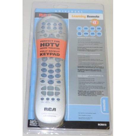 RCA RCR815 UNIVERSAL REMOTE CONTROL