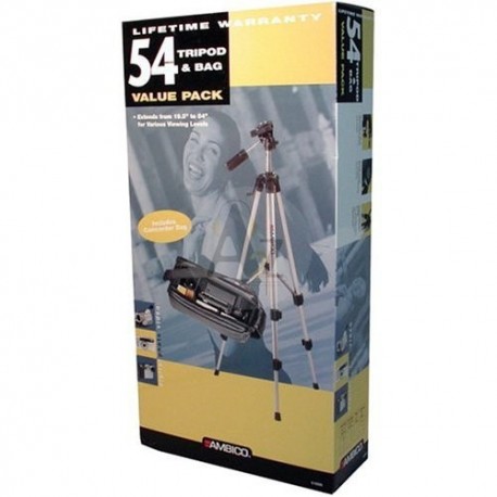 AMBICO V-5593 Tripod & Camcorder Bag Value Pack, V-5593 (NEW)